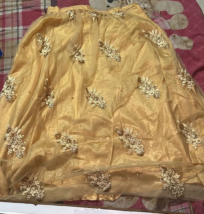 Golden Lehenga Skirt