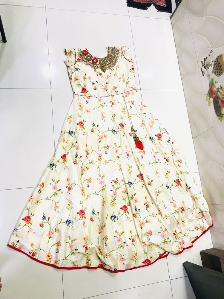 Floral Embroidered  Dress