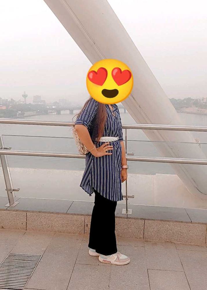 Goodie Top In Blue Lining Best For The Casual Look