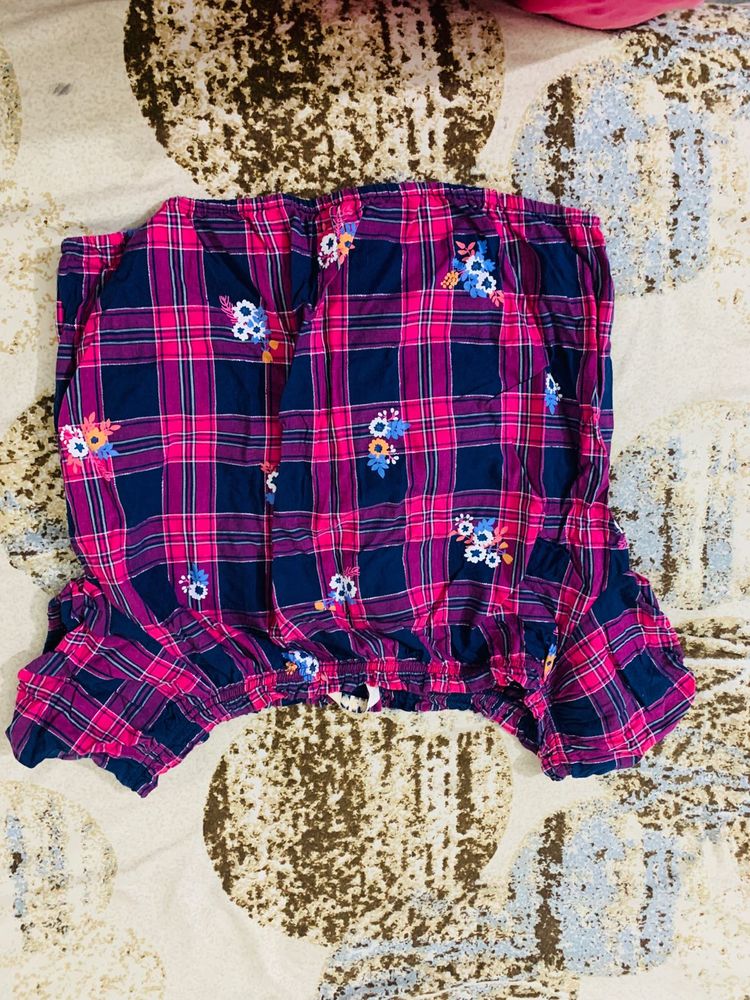 Hand Floral Print Top