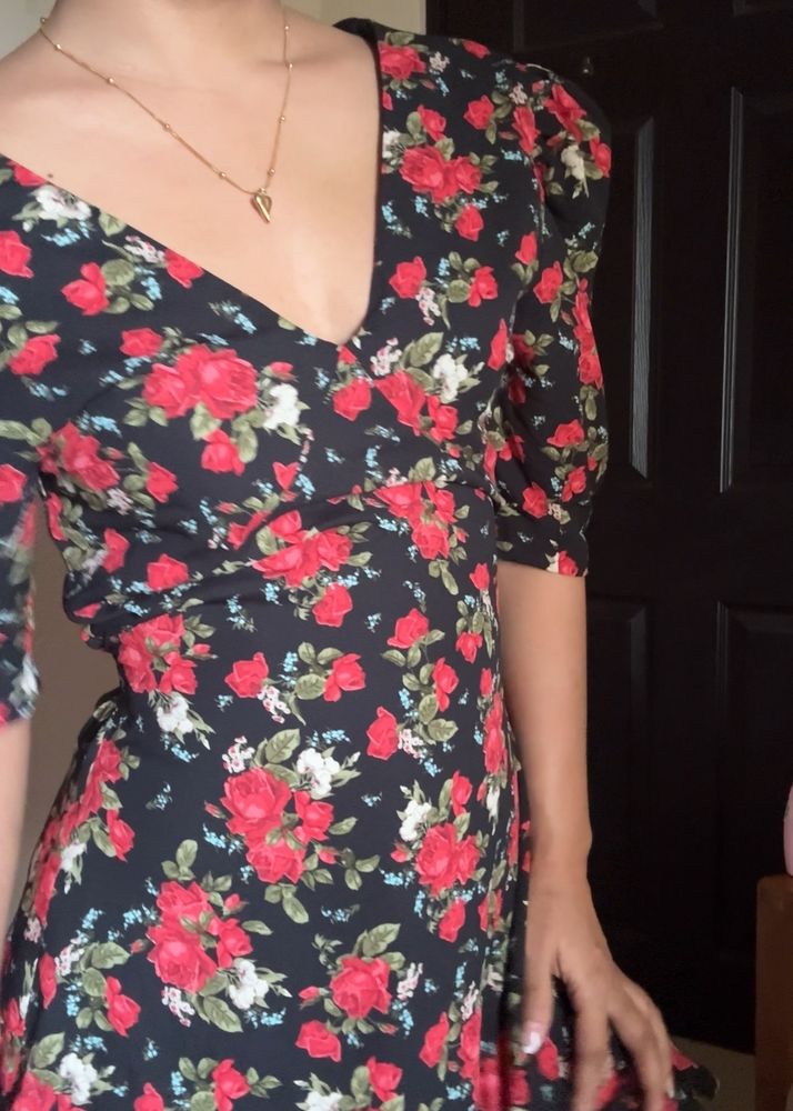 Brand New Floral Ruffle Dress