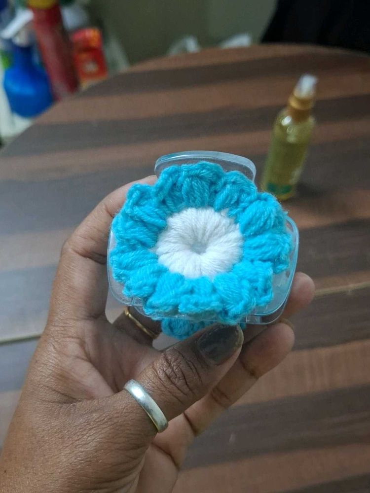 Blue Flower Hair Clip