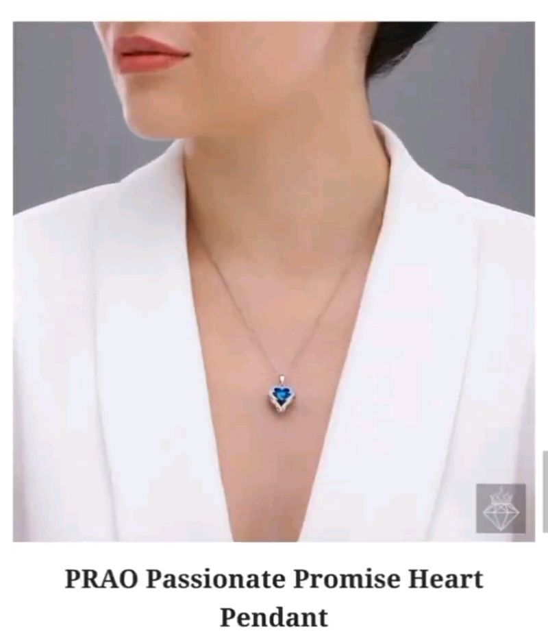 PRAO Passionate Promise Heart Pendant 💙✨