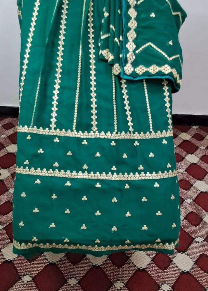 Elegant Green Ethnic semi stiched new lehnga choli