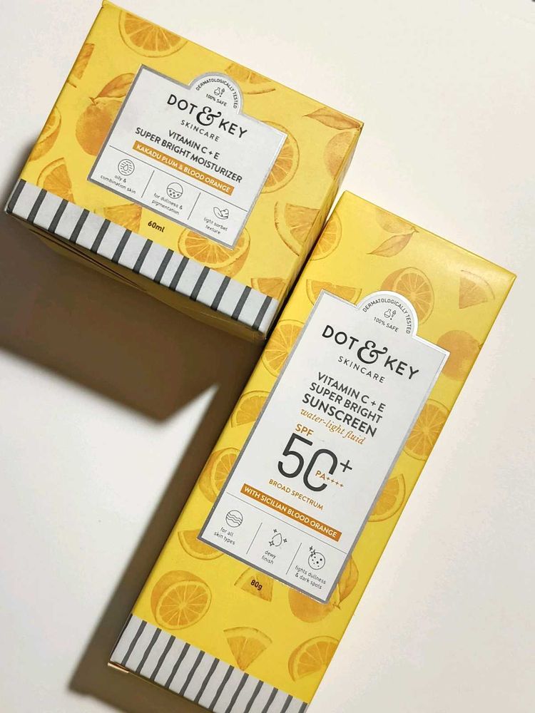 Dot&amp;Key Vitamin C+E Sunscreen+Moisturizer 🧴 Combo