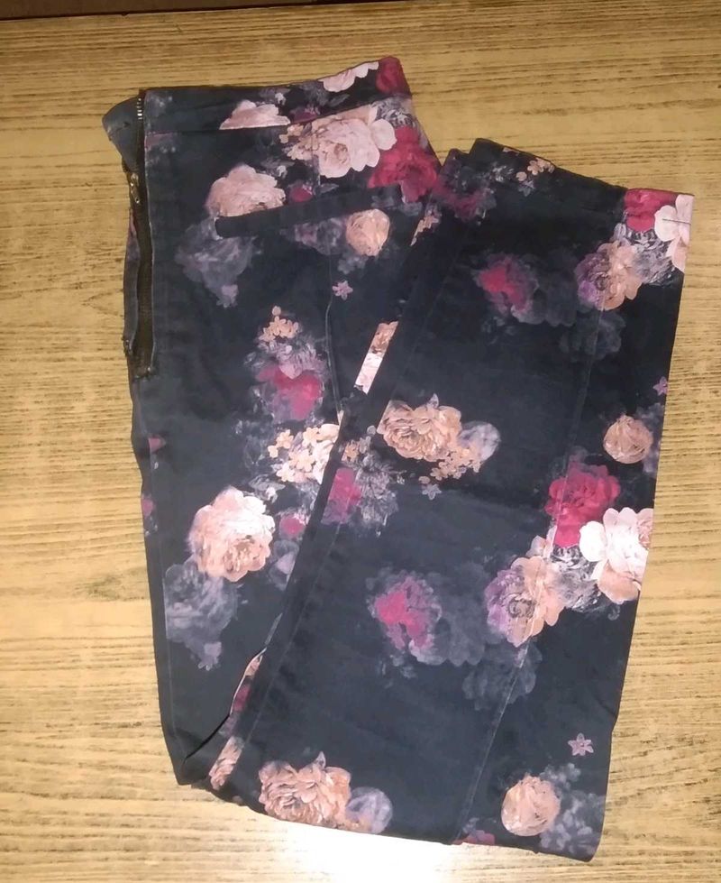 Floral Print Pants