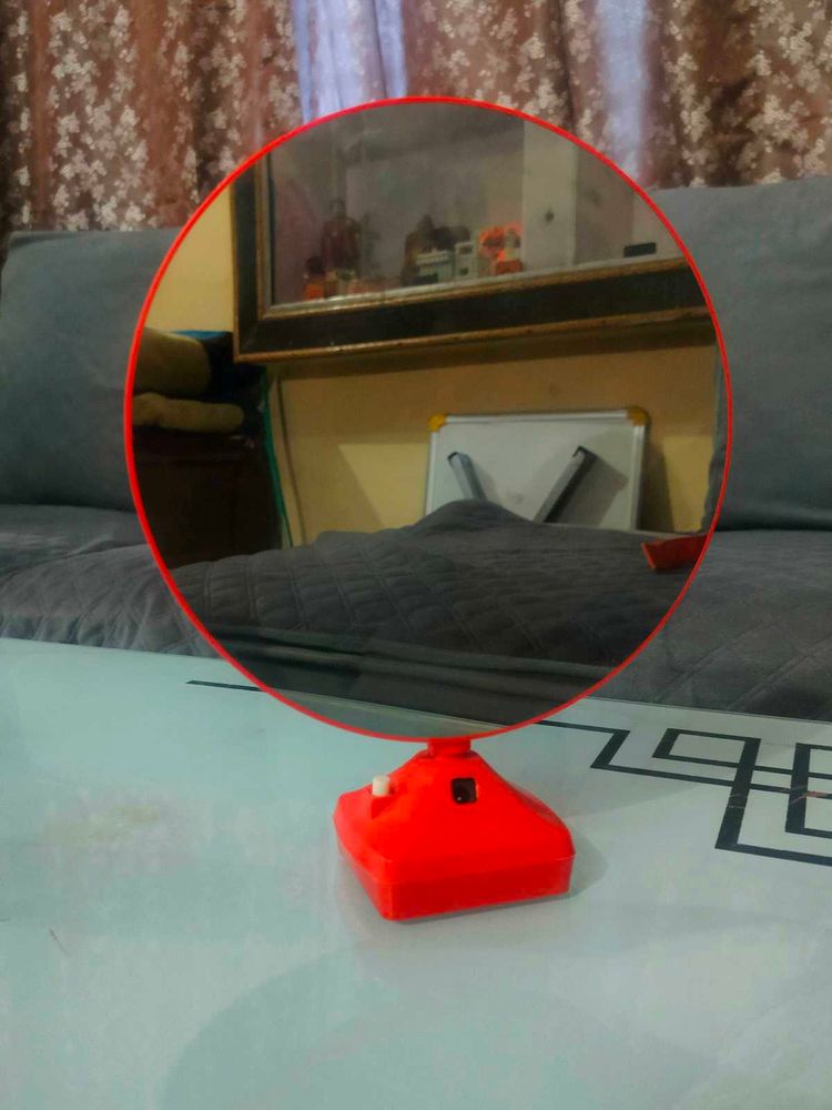 Vintage Handheld Lighted Makeup Mirror