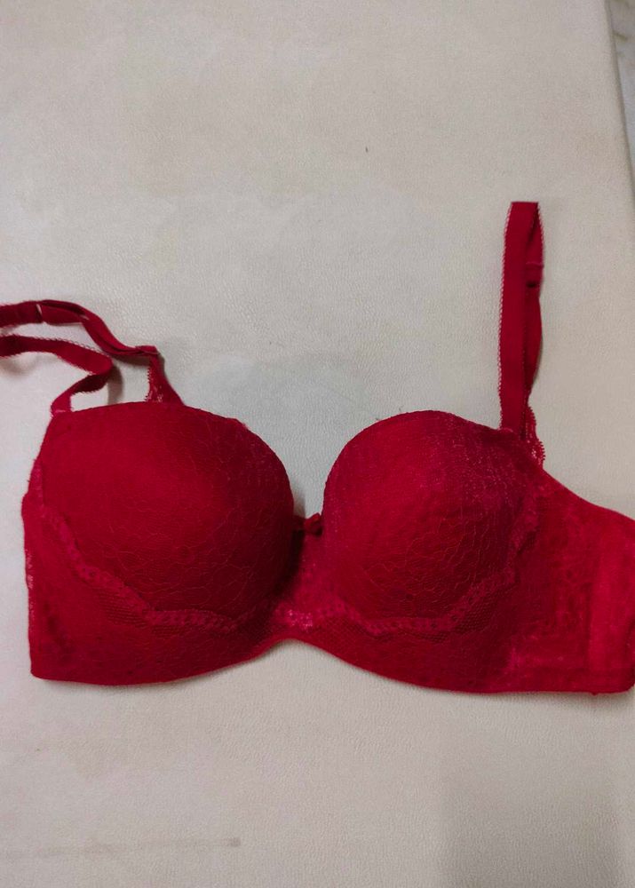 Red Lace Bra