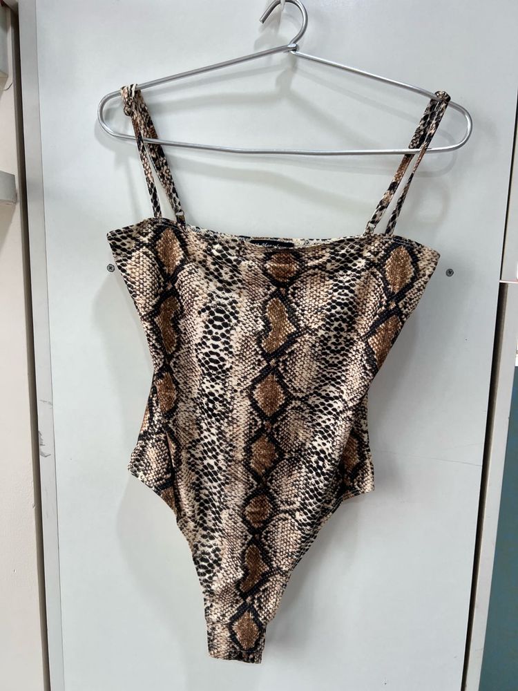 Body Suit, for bust 32-36, Snakeskin Print