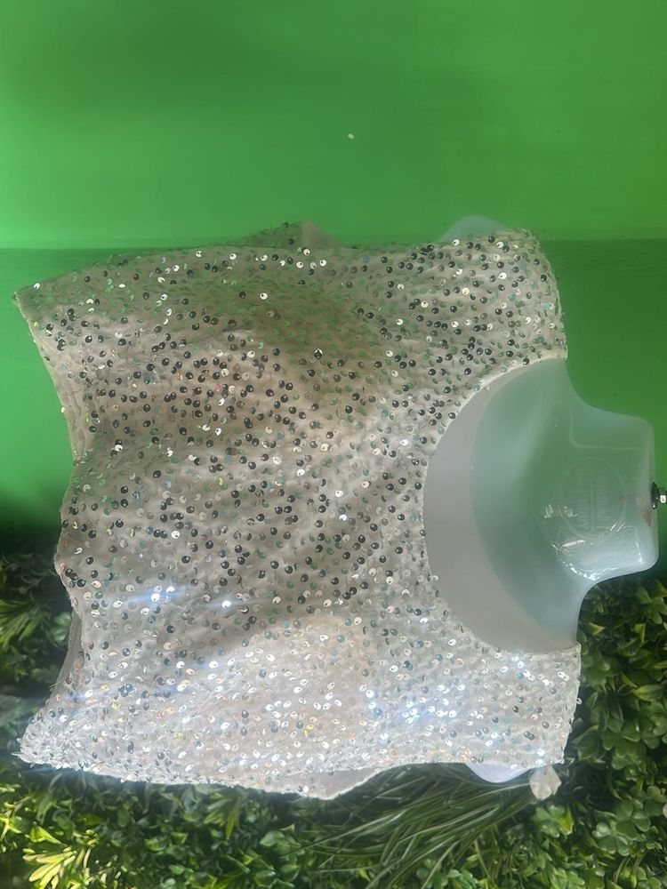 Not Used Readymade Sequinned Blouse
