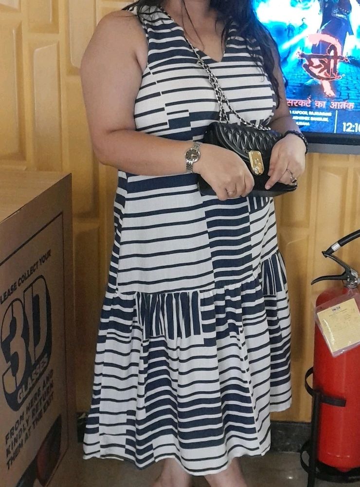 Striped Sleeveless Dress