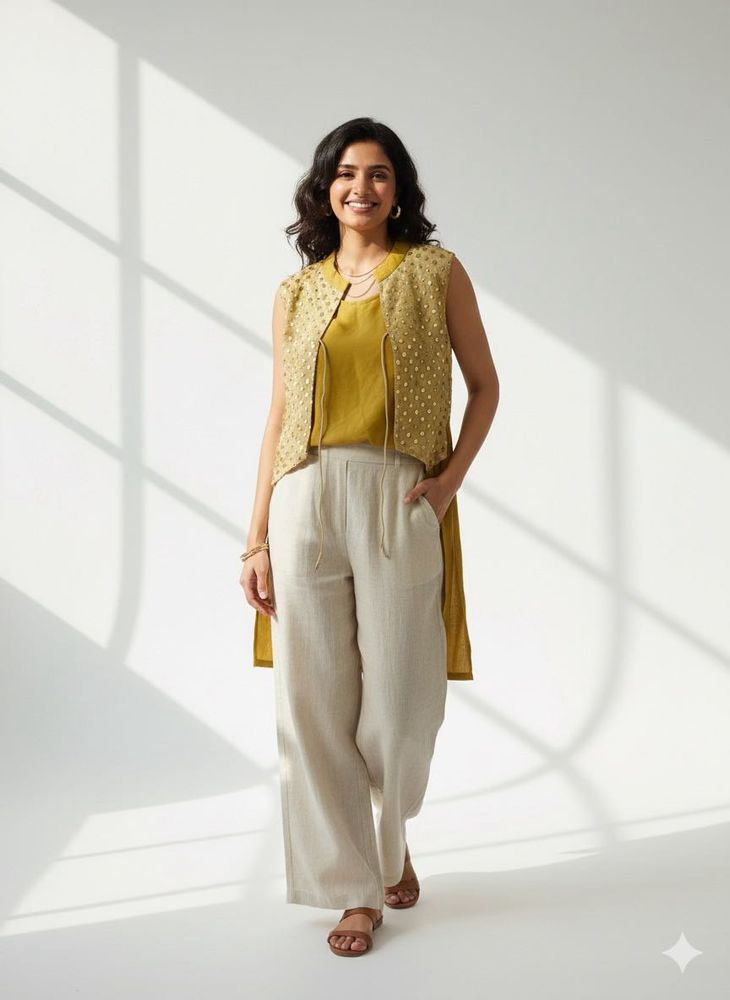 Elegant Sleeveless Kurta