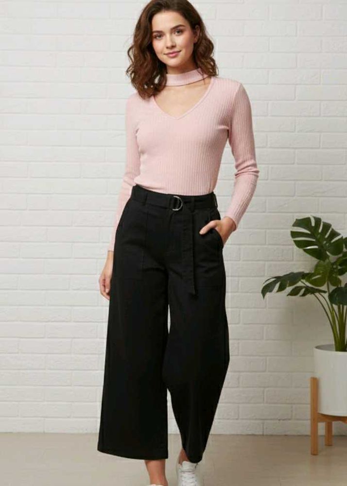 Wide Leg Black Pants