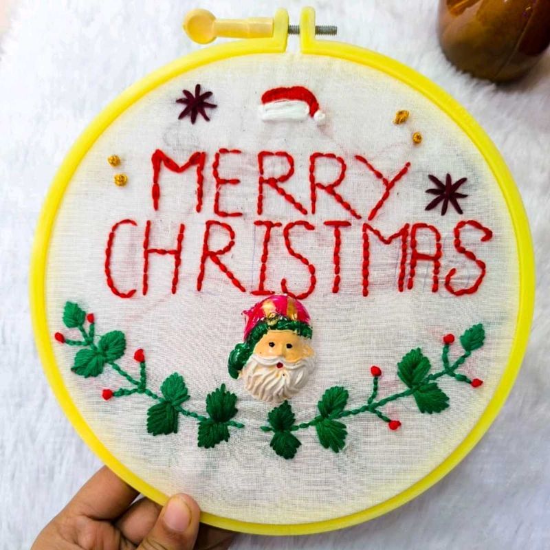 Christmas embroidery hoop, customized hoop