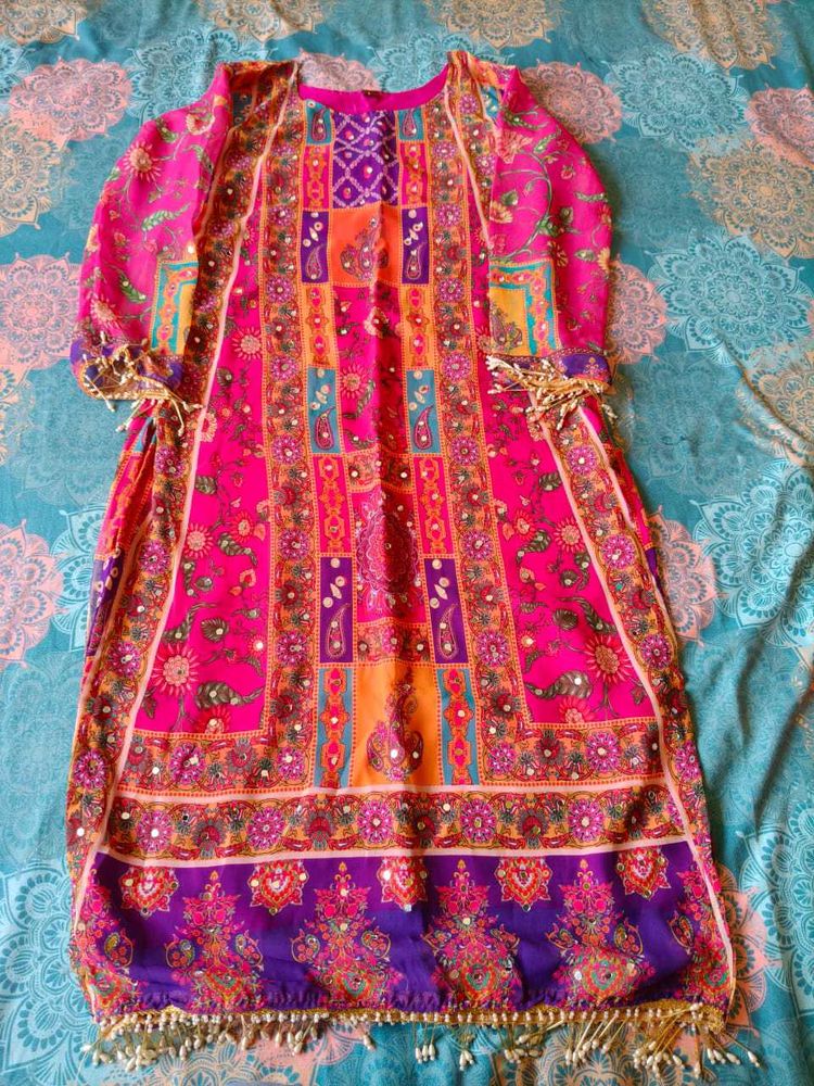 Multi Colour Kurta Set