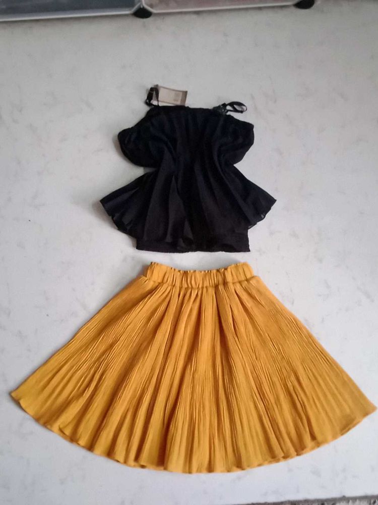 Stylish Two-Tone Dress set very good quwalty ver