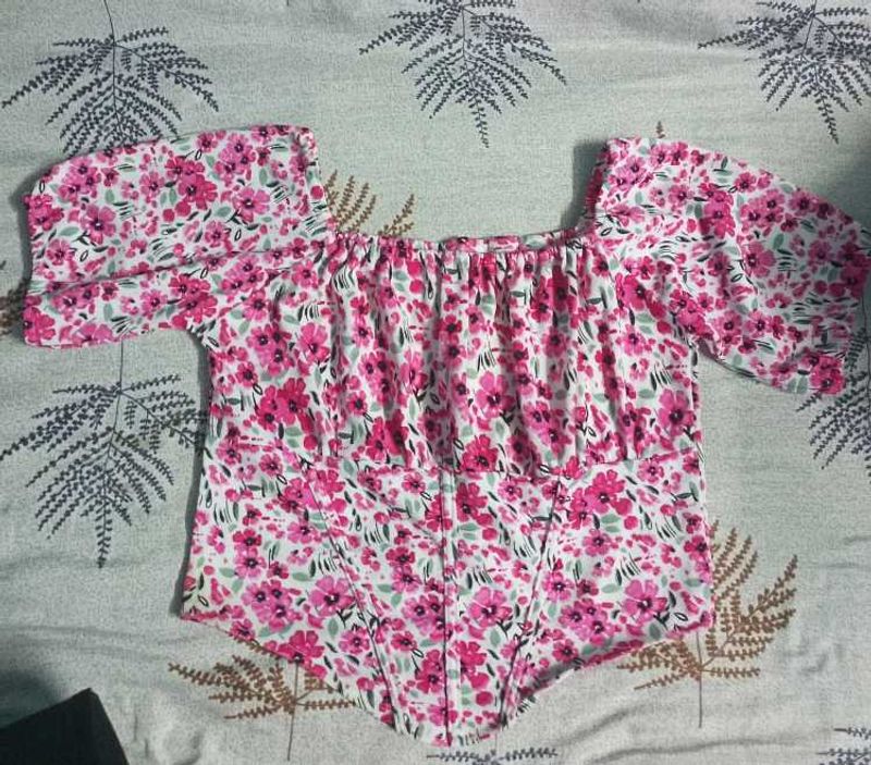 Floral Bardot Top