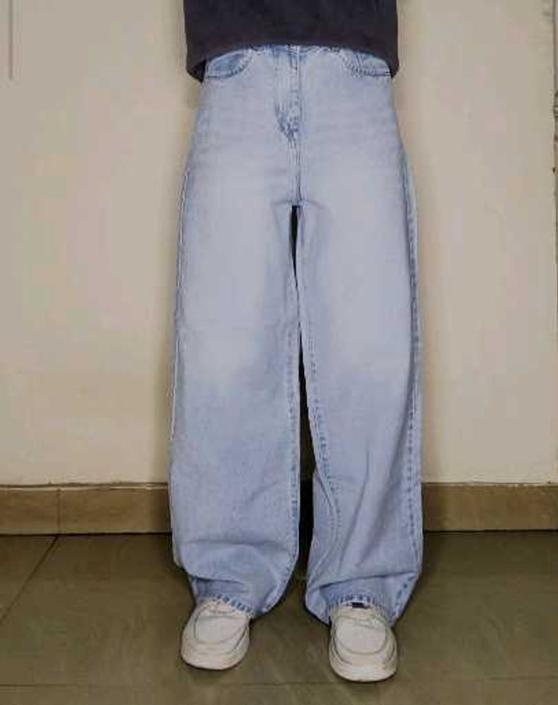 Wide Leg Denim Jeans