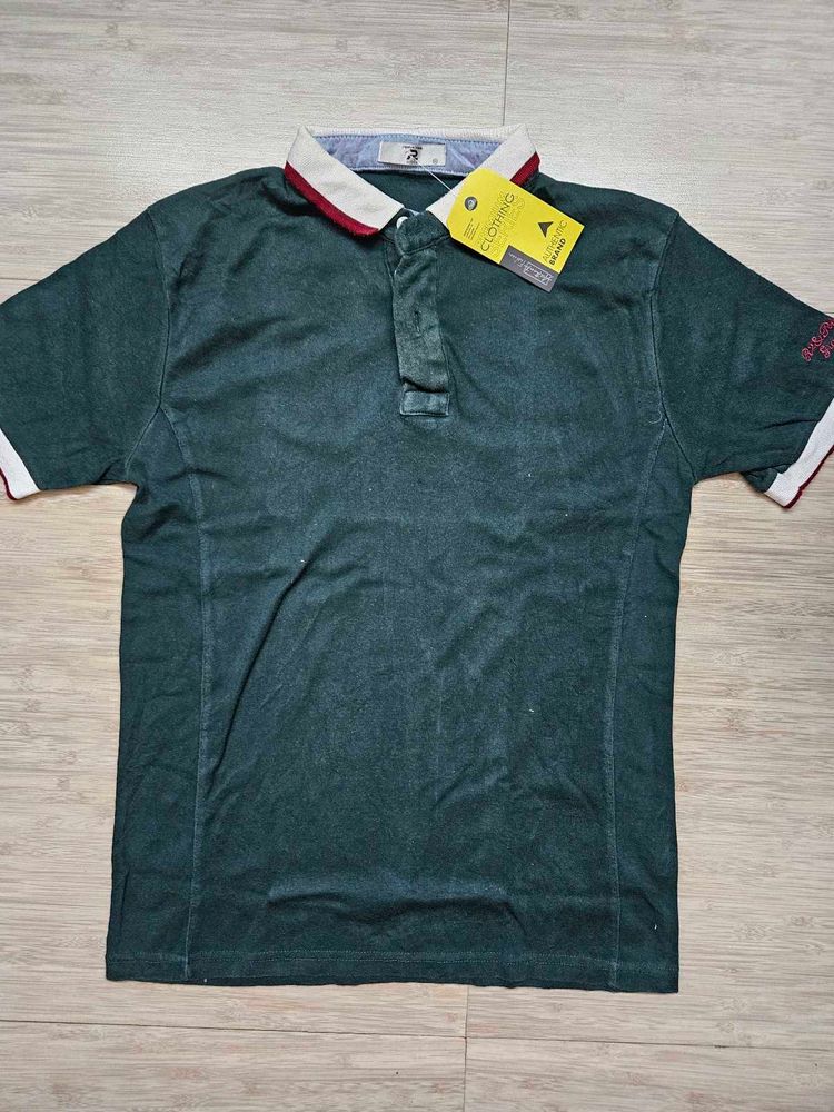 Men&#39;s Polo Shirt - Green w/ Accents