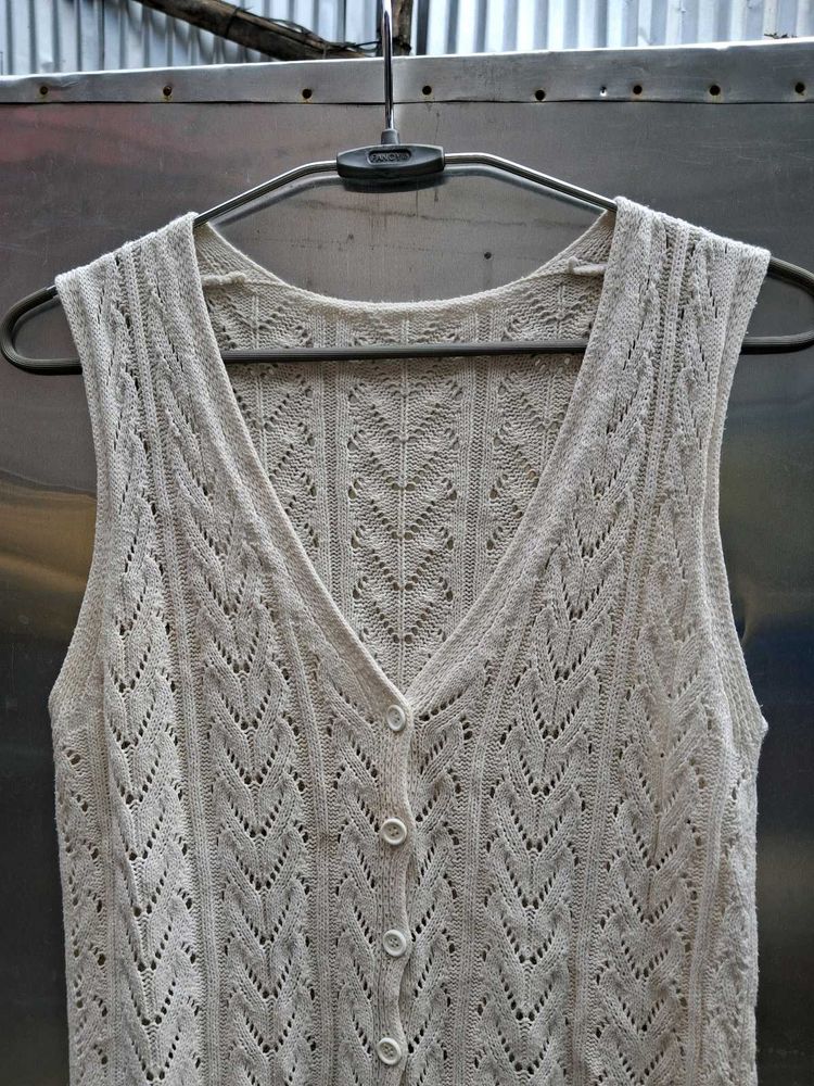 Knitted Vest Top Sweater