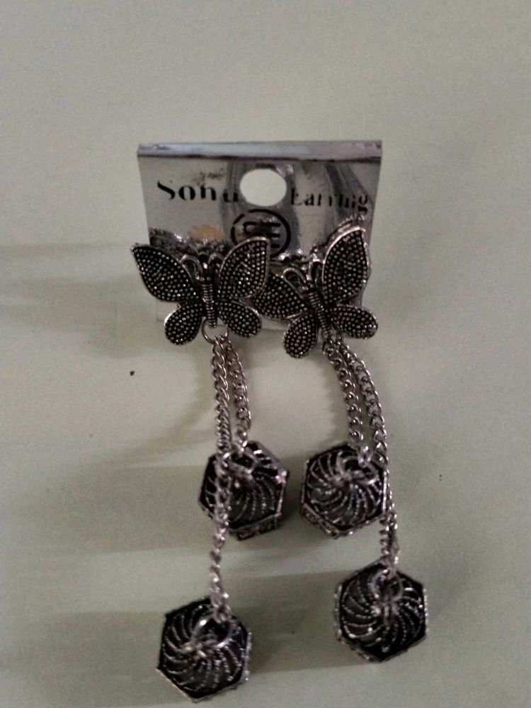 Ethnic Oxidised Earings
