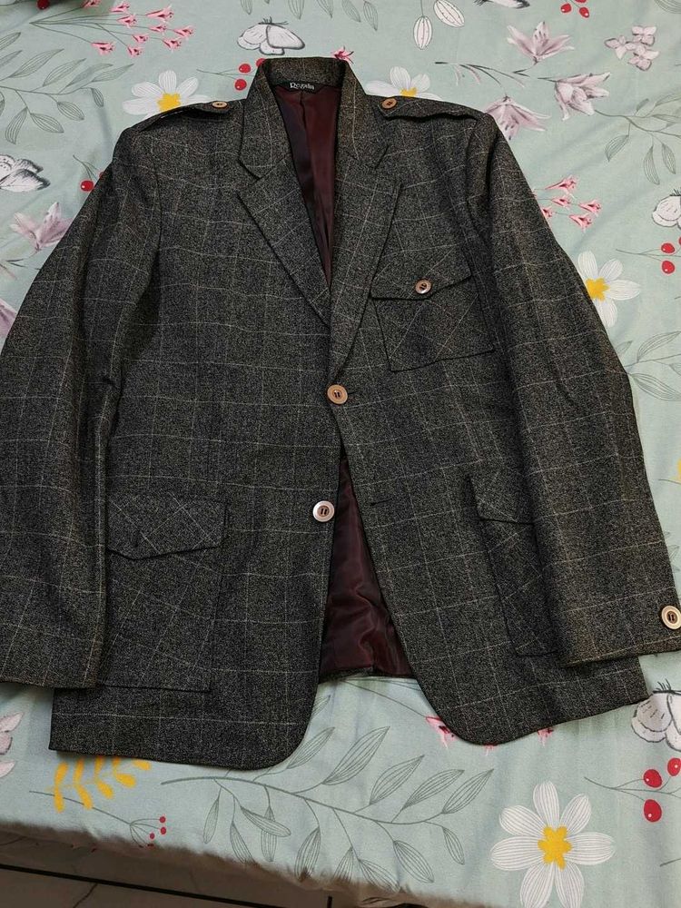 Vintage Style Plaid Blazer