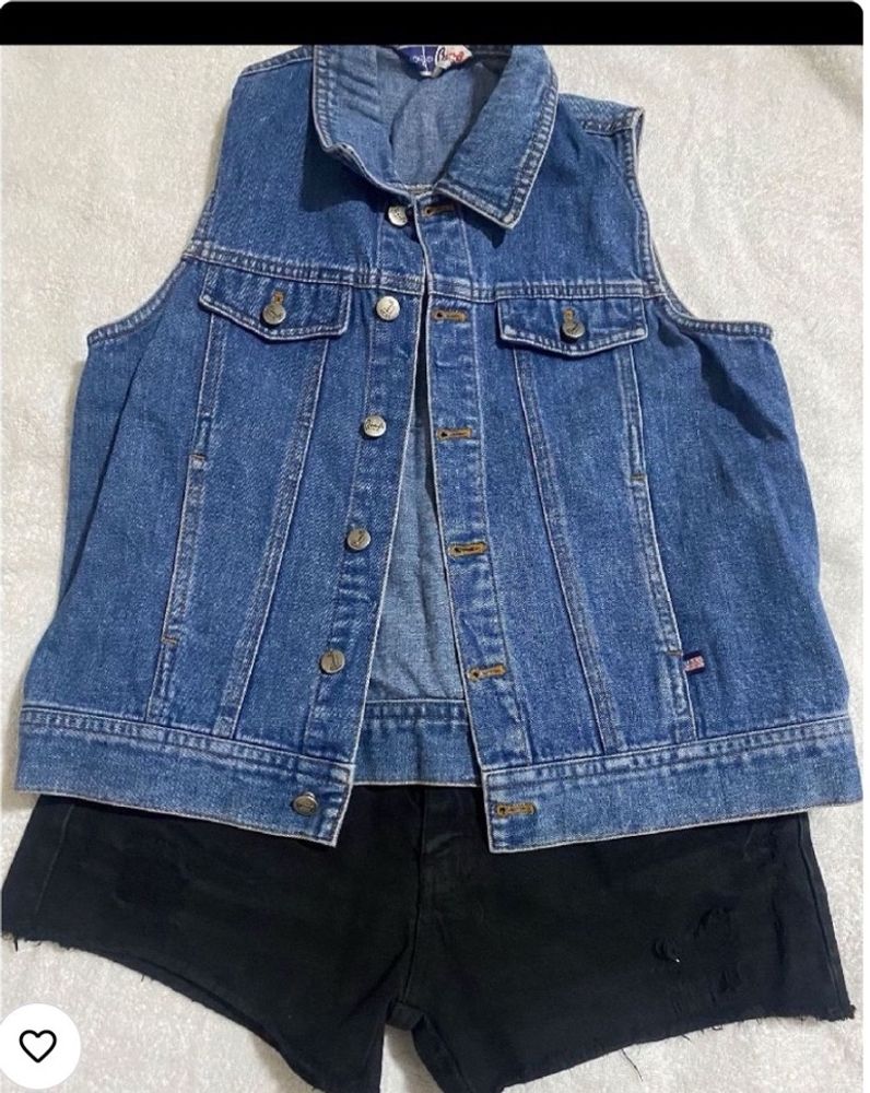 Combo Vest &amp; Shorts Denim
