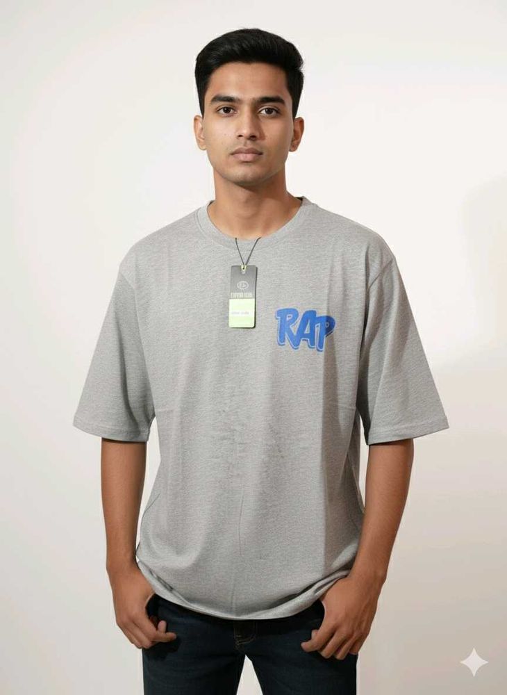 Gray &#39;RAP&#39; Graphic Tee
