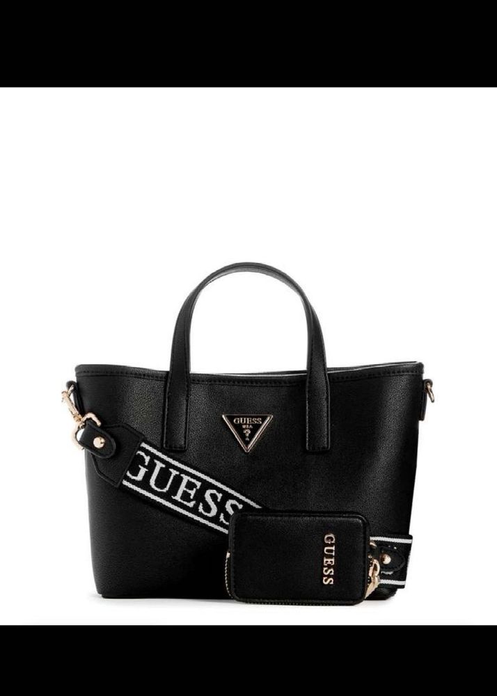 authentic Guess Black Tote Bag