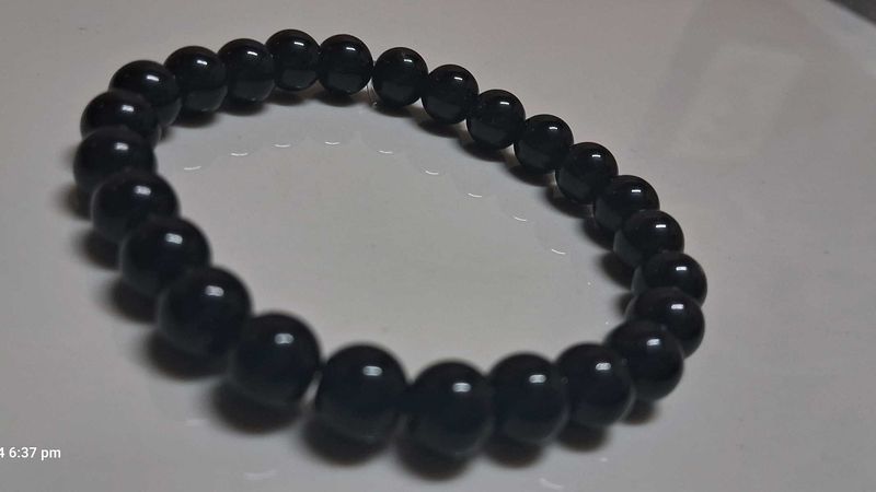 Black Beaded Bracelet