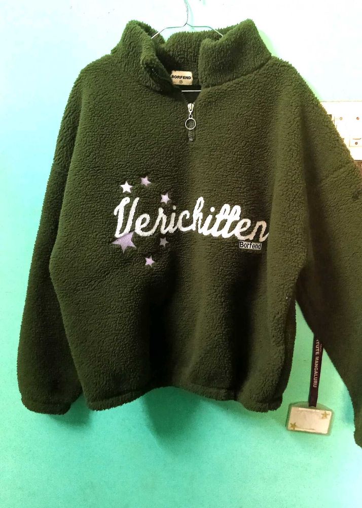 Green Fleece Pullover