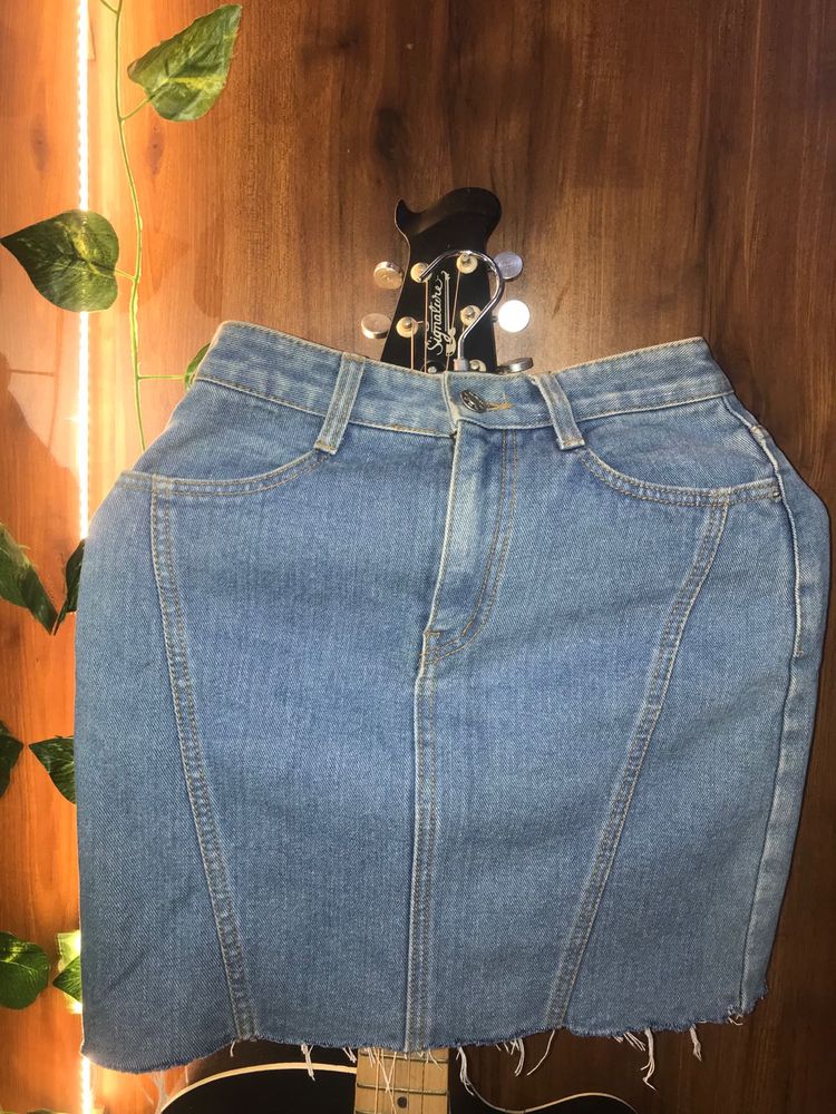 Denim Mini Skirt