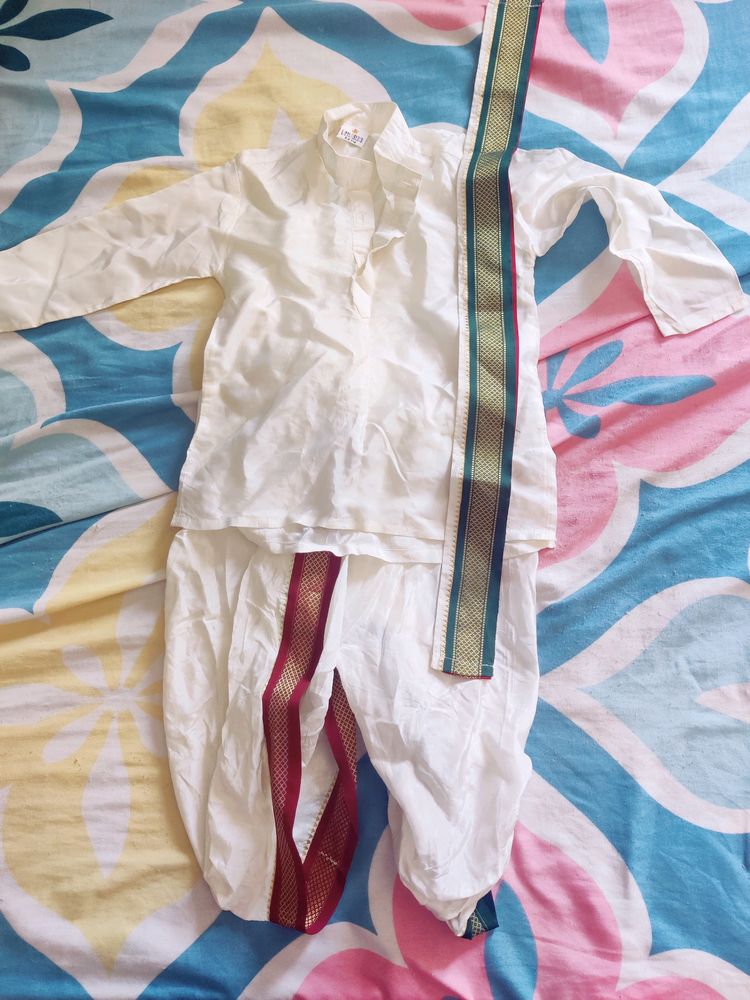 Pattu Panche South Indian Style Attire