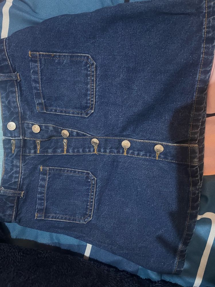 Denim Mini Skirt