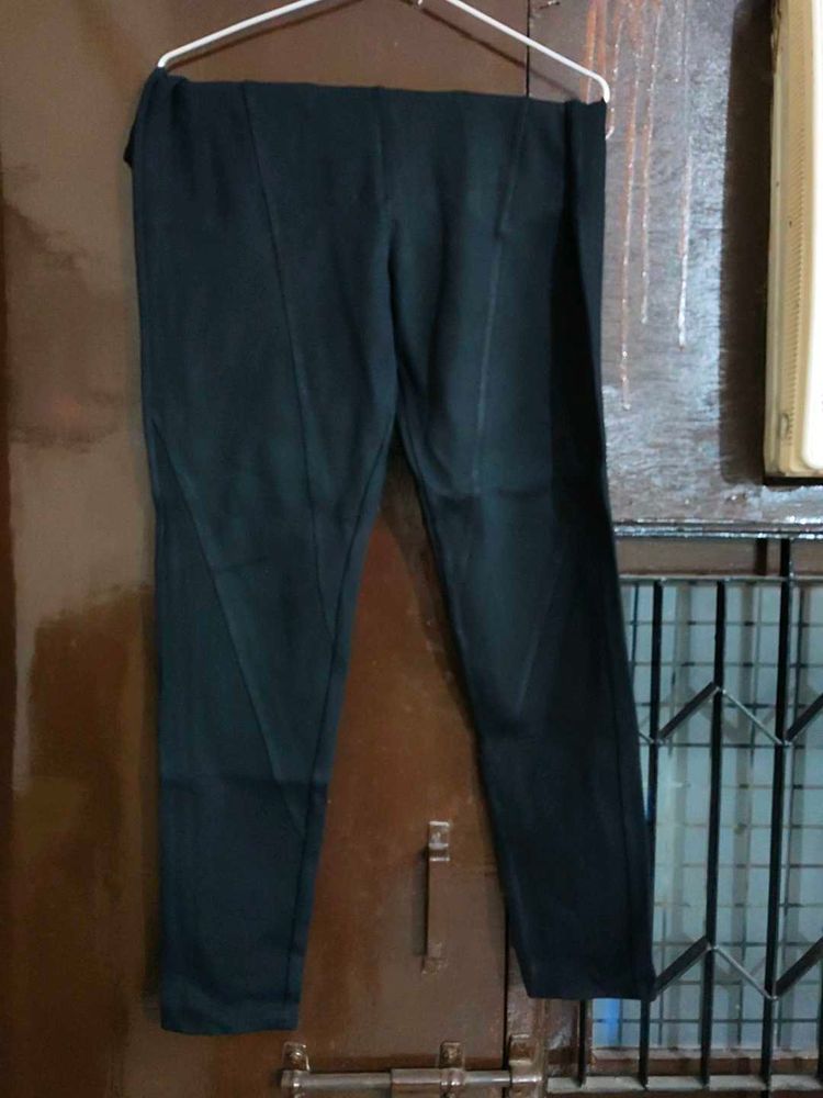 Black Panel Jeggings