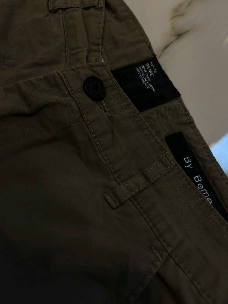 Men’s Olive Brown Cargo Jogger Pants – “New Advent