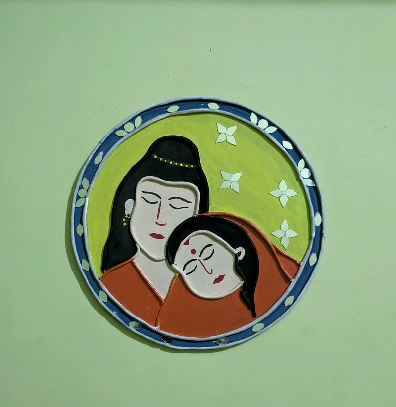 Lippan Art Ram Sita Painting
