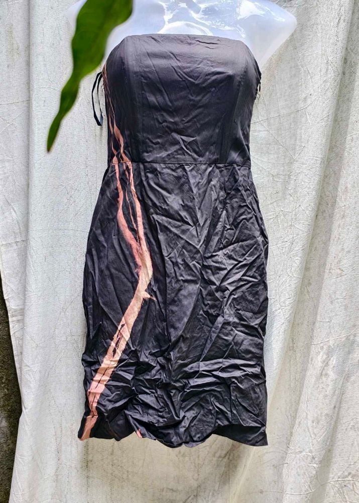 Black Strapless Mini Dress