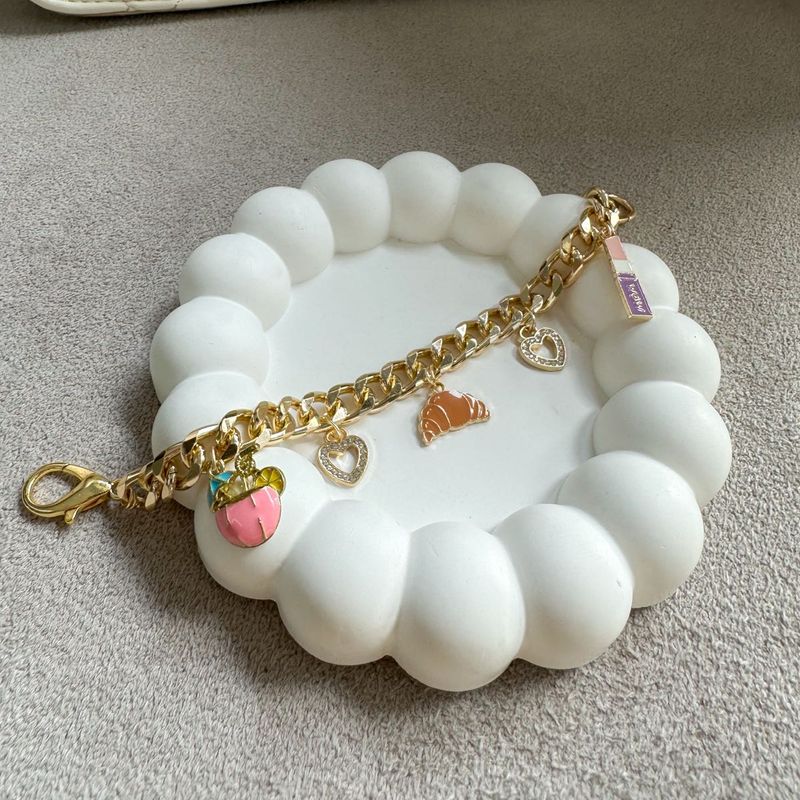 croissant bag charm