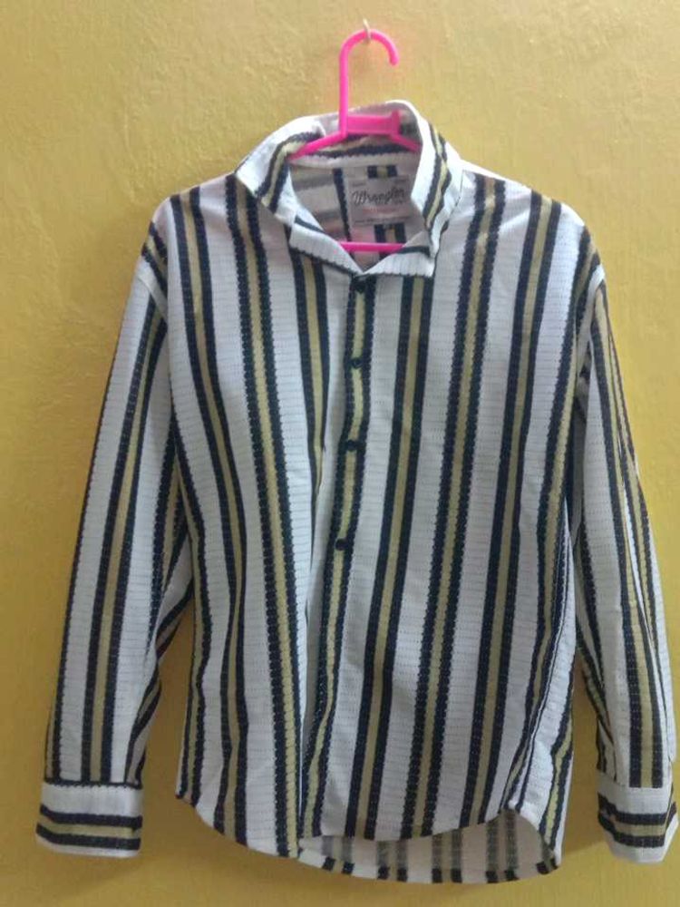 Striped Long Sleeve Button-Up