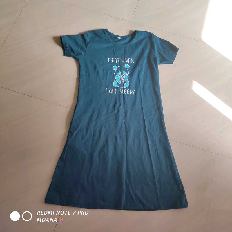 Cute Cartoon blend night Dress