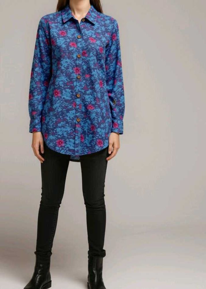 Floral Print Shirt Short