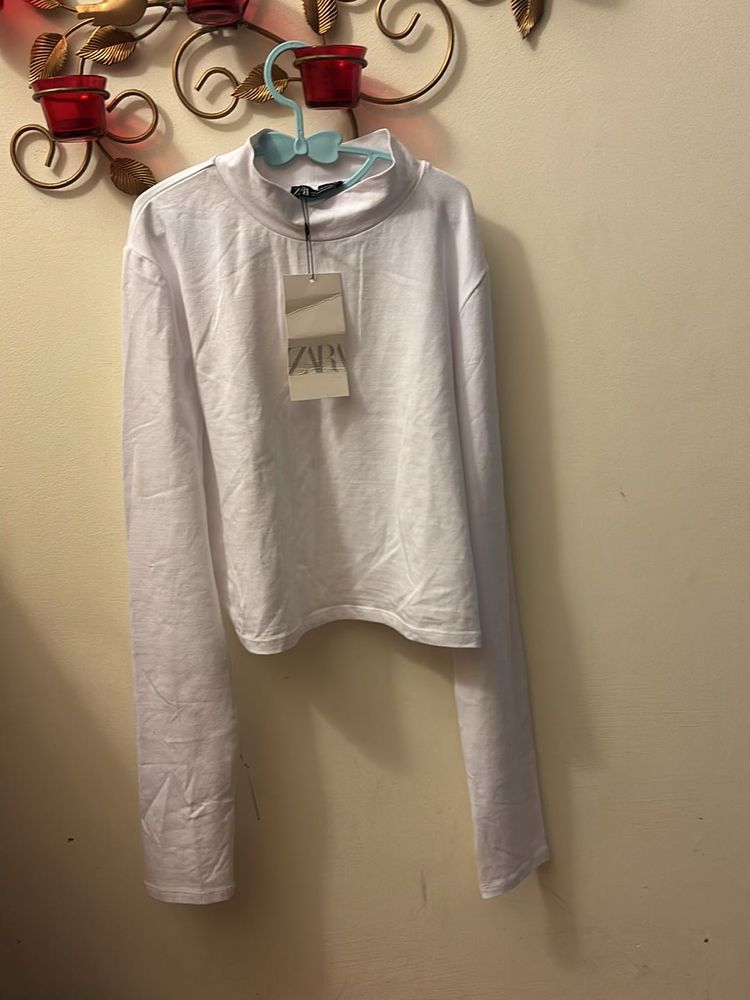 Beautiful Zara Fitted Long Sleeves Top
