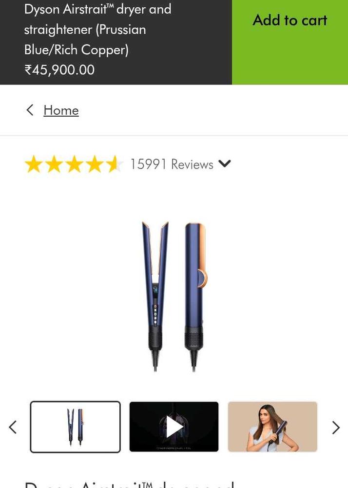 Dyson Airstrait Straightener