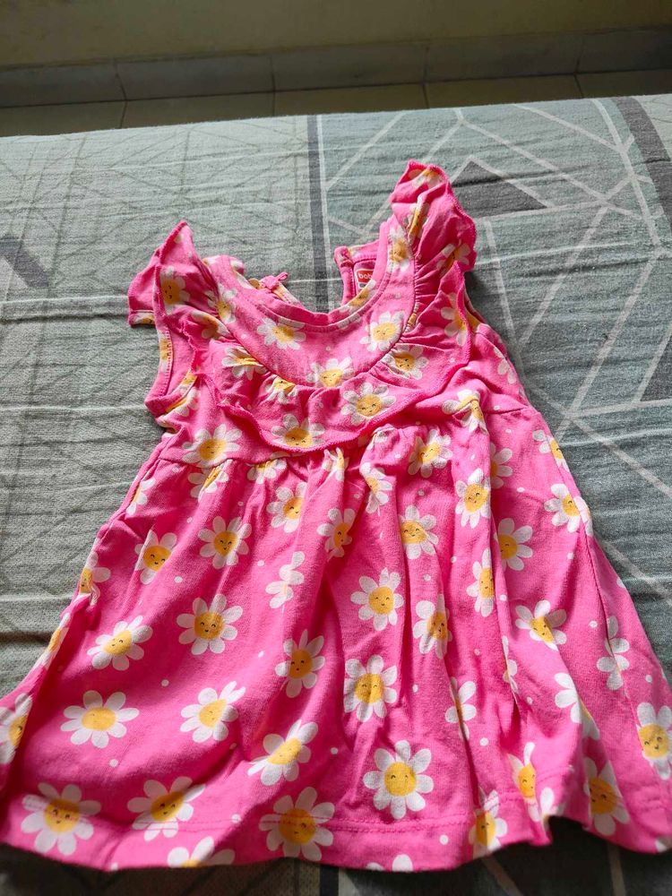 Cute Pink Floral Dress