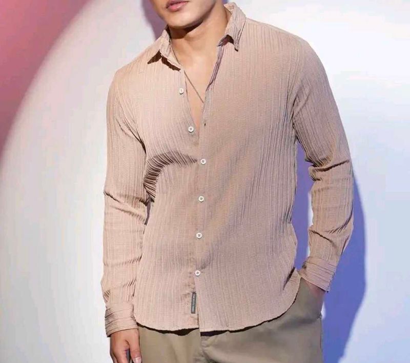 Biege Shirt For Men