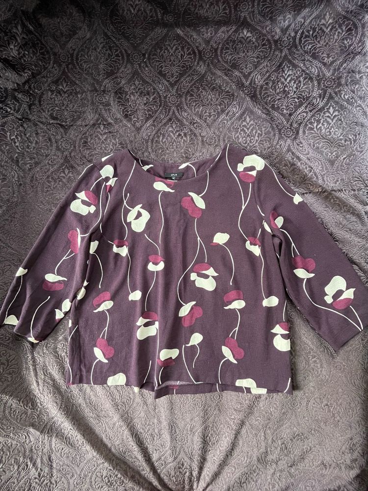 Boxy Top, Burgundy Color, Good On Skin