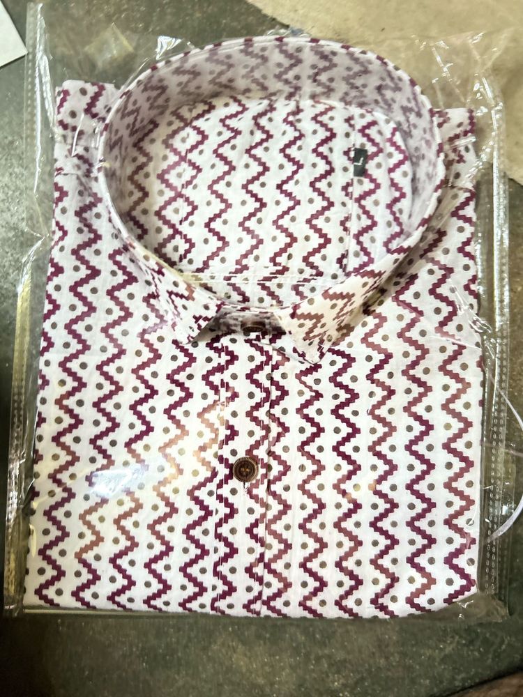 MEN CASUAL SHIRT SANGANERI PRINT