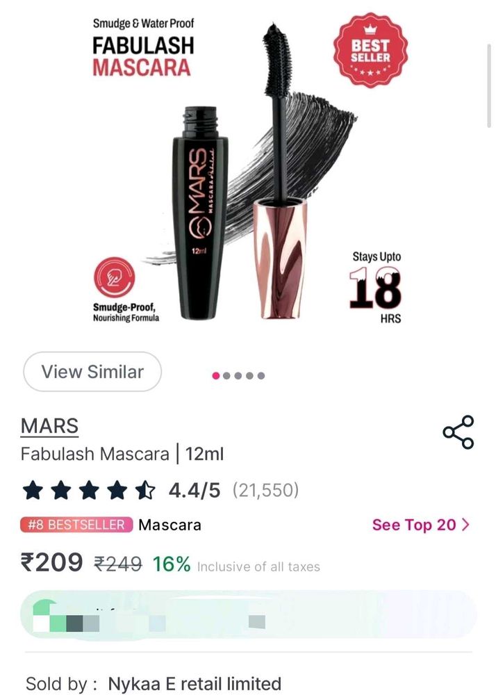 🔥HOT DEAL🔥MARS Fabulash Mascara