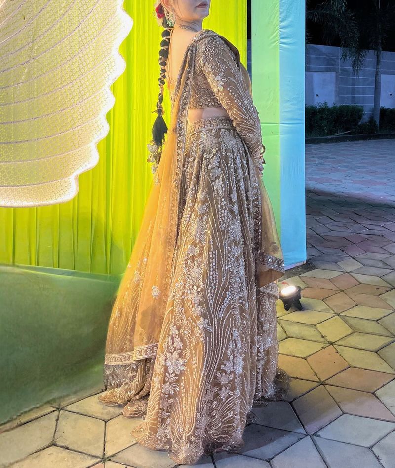 Gold Embroidered Lehenga